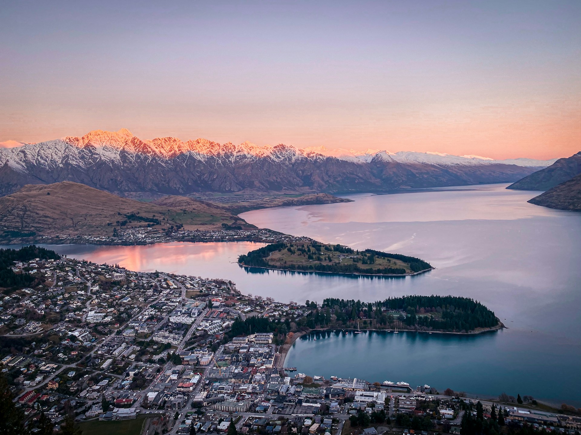 Queenstown landscape in New Zealand